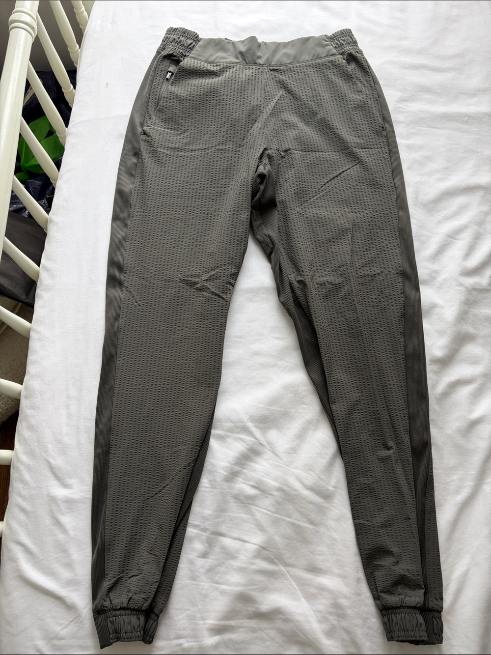 Athleta Brooklyn Textured Olive Green Women's Joggers
